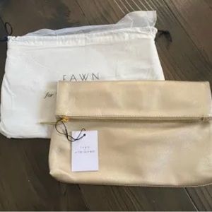Fawn Design for The Jilly Box - Gold Foldover Clutch - Winter 2022